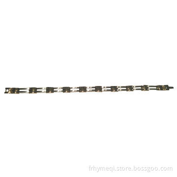 Stainless steel bracelet with IP gold plating